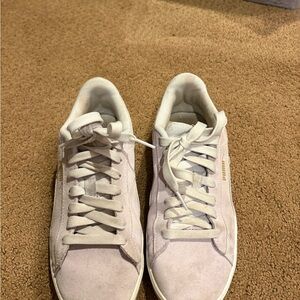Puma lavender suede sneakers
